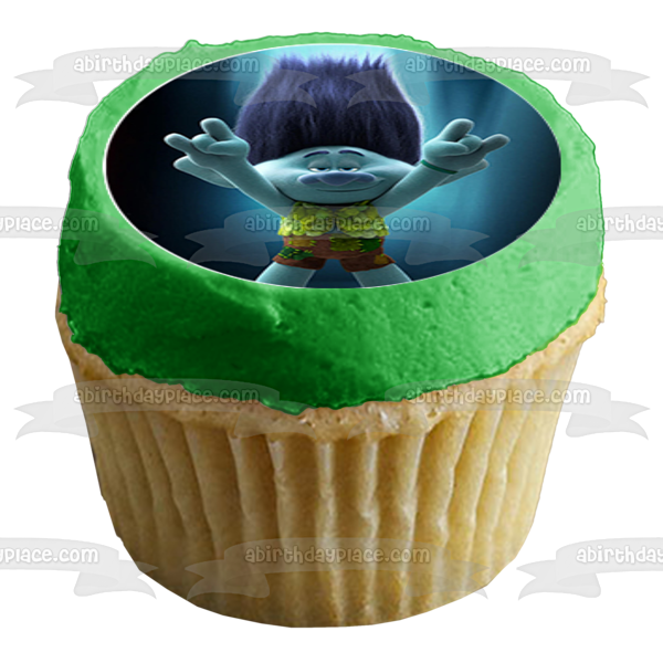 Trolls World Tour Queen Poppy Queen Barb Branch King Trollex Imágenes comestibles para cupcakes ABPID52218 