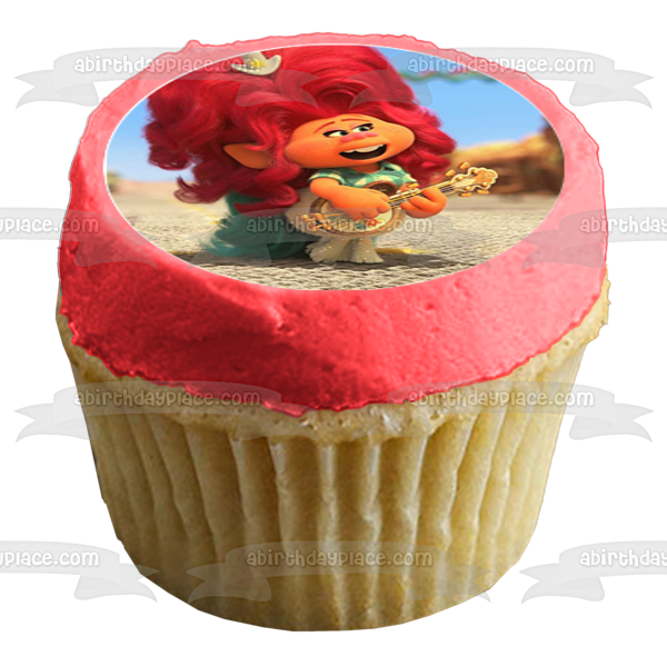 Trolls World Tour Queen Poppy Queen Barb Branch King Trollex Imágenes comestibles para cupcakes ABPID52218 