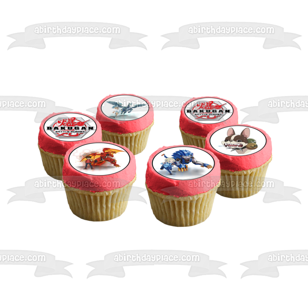 Bakugan Battle Planet Dan Kouzo Drago Gorthion Wynton Styles Lia Venegas Shun Kazami Lightening Edible Cupcake Topper Images ABPID51199