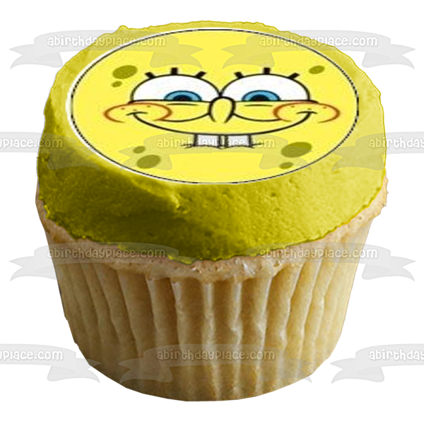 SpongeBob SquarePants Edible Cupcake Topper Images ABPID51337