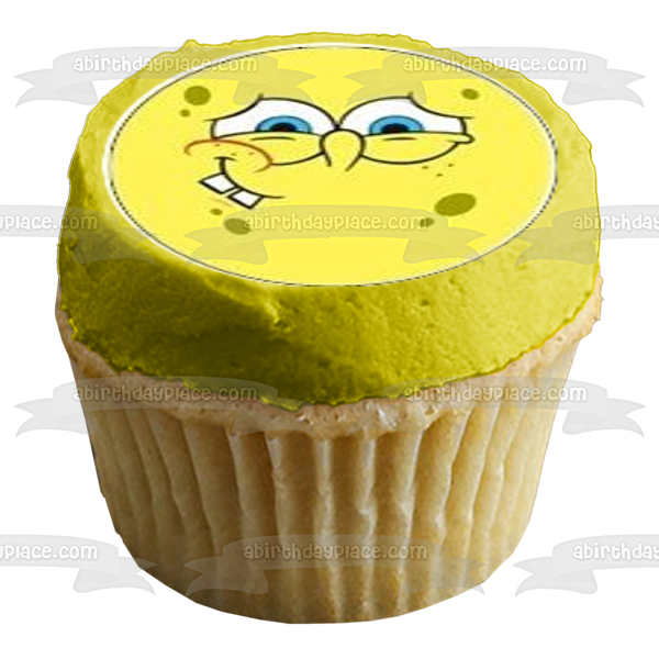 SpongeBob SquarePants Edible Cupcake Topper Images ABPID51337