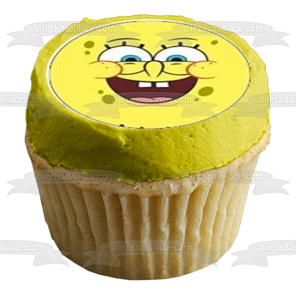 SpongeBob SquarePants Edible Cupcake Topper Images ABPID51337