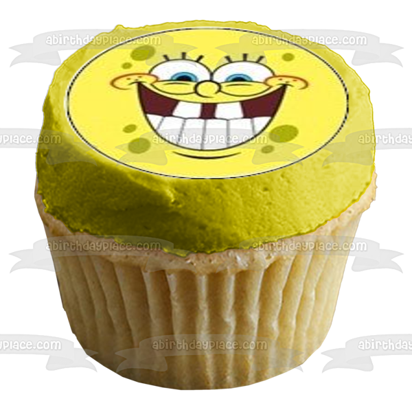 SpongeBob SquarePants Edible Cupcake Topper Images ABPID51337