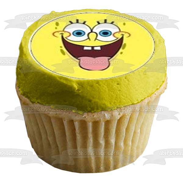 SpongeBob SquarePants Edible Cupcake Topper Images ABPID51337