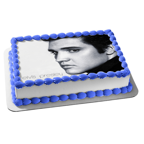 Elvis Presley el Rey Vive en Brasil Portada Imagen comestible para decoración de tarta ABPID06373 