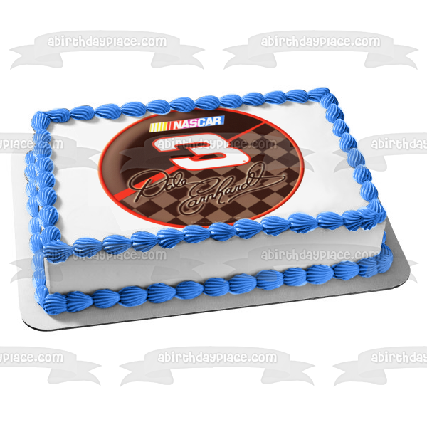 Nascar Dale Earnhardt 3 Logo comestible decoración para tarta imagen ABPID06378 