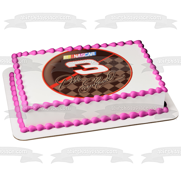 Nascar Dale Earnhardt 3 Logo comestible decoración para tarta imagen ABPID06378 