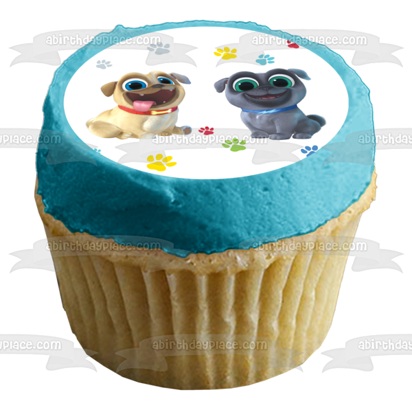 Puppy Dog Pals Puppy Paw Prints Bingo Rolly - Decoración comestible para tarta, imagen ABPID00175 