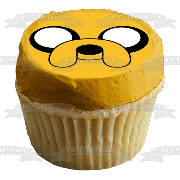 Hora de Aventuras con Finn y Jake Jake Face Adorno comestible para tarta Imagen ABPID00094 