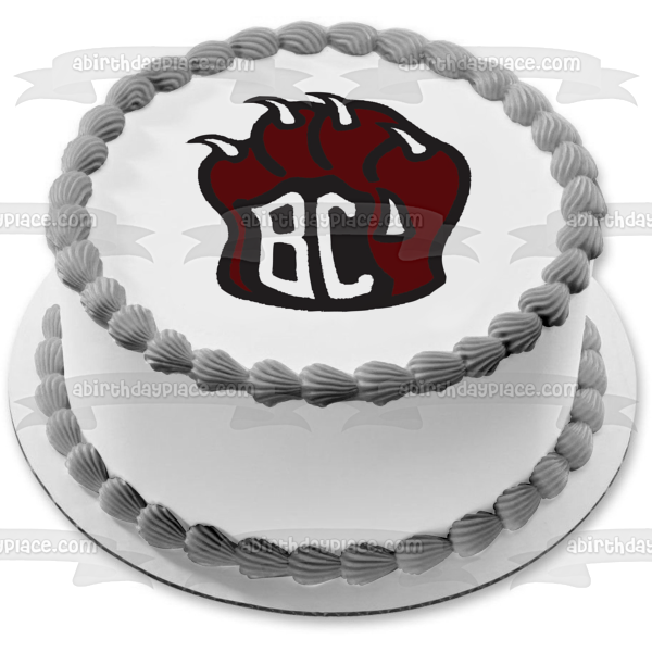 Imagen comestible para decoración de tarta con el logotipo de Brookland Cayce High School Bearcats ABPID00370 