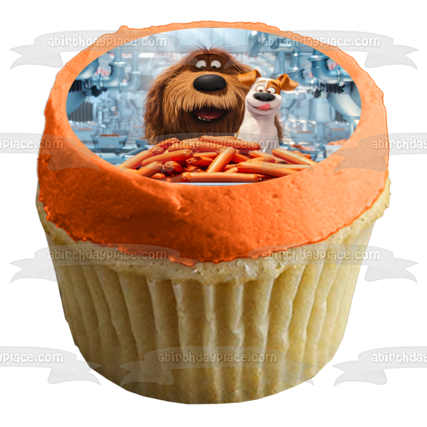 Decoración comestible para tarta La vida secreta de tus mascotas Duke Max Imagen ABPID00604 