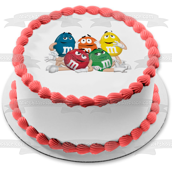 Imagen de decoración comestible para tarta con los radios favoritos de Estados Unidos de M&amp;m ABPID00665 