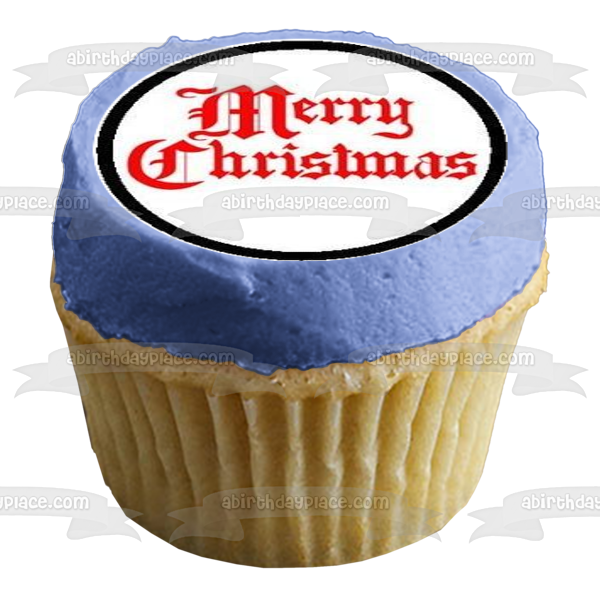 Feliz Navidad Variedad Cupcakes Imágenes comestibles para cupcakes ABPID00038 