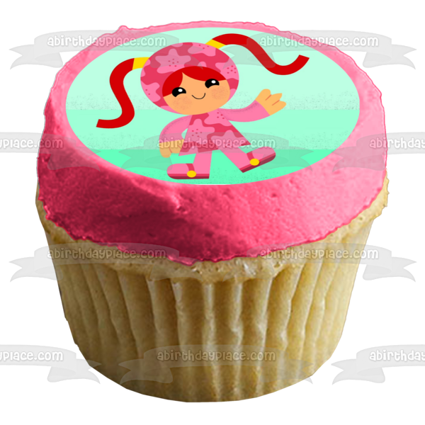 Team Umizoomi Millie Green Background Edible Cake Topper Image ABPID00590