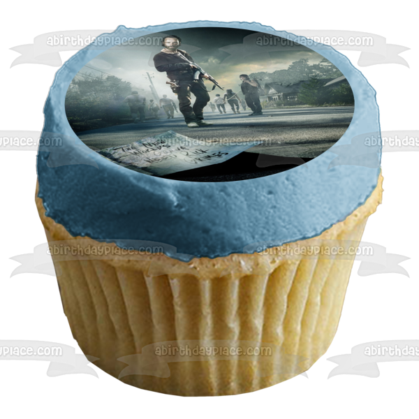 The Walking Dead Gunna del Nuevo Mundo Necesita Rick Grimes Imagen comestible para decoración de tarta ABPID01041 