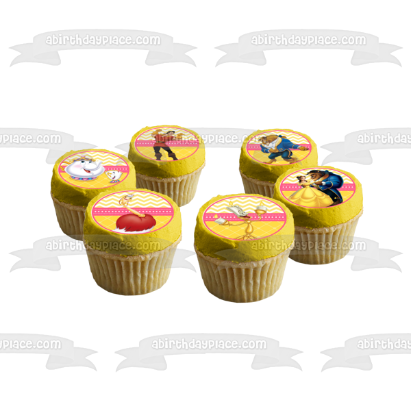 Disney Beauty and the Beast Chanelle Edible Cupcake Topper Images ABPID01074