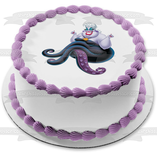 Adorno comestible para tarta Ursula de La Sirenita, imagen ABPID01115 