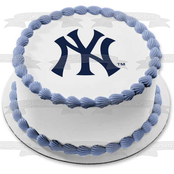 Imagen comestible para tarta con logotipo de los Yankees de Nueva York, béisbol profesional de la MLB, ABPID00920 