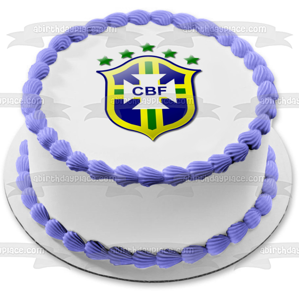 Brazil Football Logo Campeonato Brasileiro Série A Edible Cake Topper Image ABPID00961