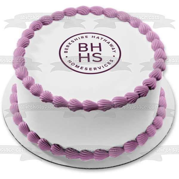 Imagen comestible para decoración de tarta con el logotipo de Bhhs Berkshire Hathaway Homeservices ABPID01348 