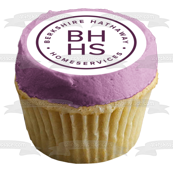 Imagen comestible para decoración de tarta con el logotipo de Bhhs Berkshire Hathaway Homeservices ABPID01348 