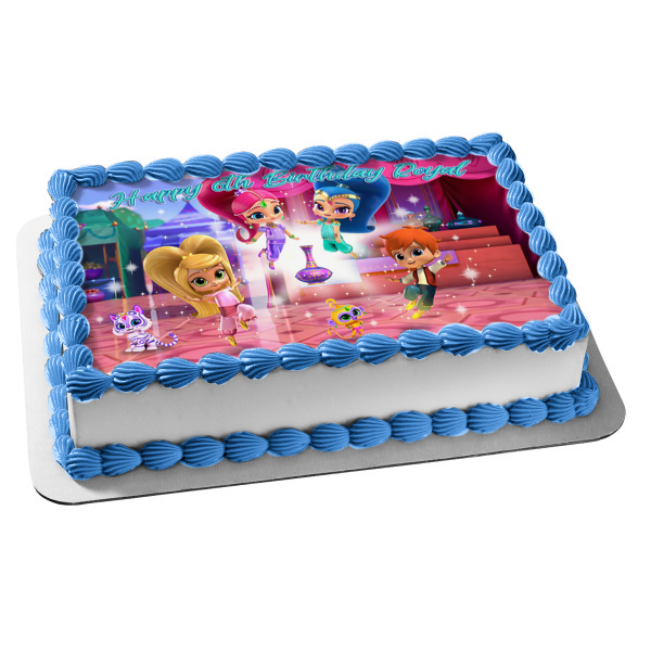 Shimmer and Shine Leah Zac Tala Nahal Edible Cake Topper Image ABPID00072