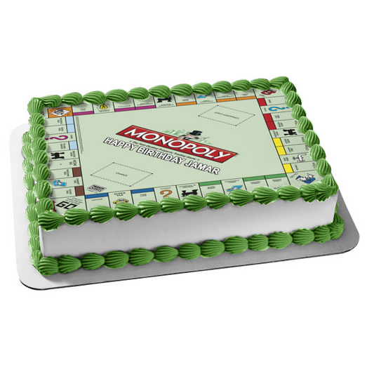 Monopoly Board Game Edible Cake Topper Image ABPID05921