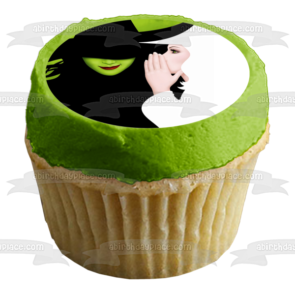 Wicked Elphaba Glinda Flying Monkeys Edible Cake Topper Image ABPID50873