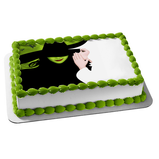 Decoración comestible para tarta con monos voladores de Elphaba Glinda, imagen ABPID50873 