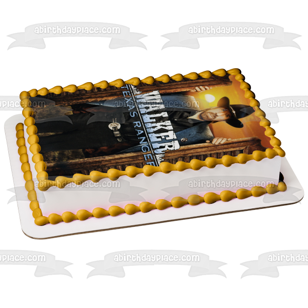 Walker Texas Ranger Sunset Chuck Norris - Decoración comestible para tarta, imagen ABPID12990 