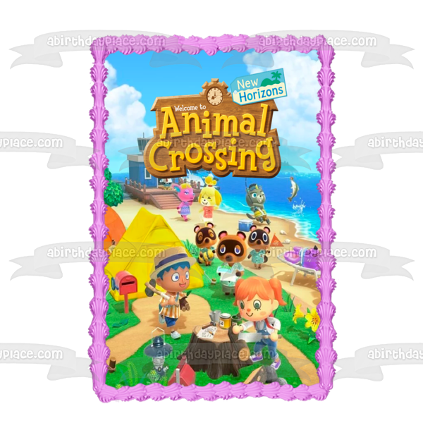 Animal Crossing New Horizons Simulación social Videojuego Aldeanos Agricultura Adorno comestible para tarta Imagen ABPID51411 