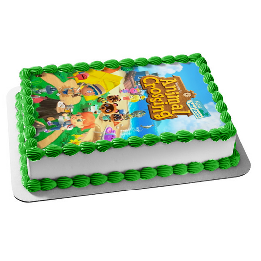 Animal Crossing New Horizons Social Simulation Video Game Villagers Farming Edible Cake Topper Image ABPID51411