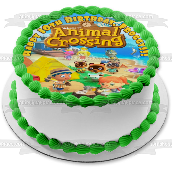 Animal Crossing New Horizons Simulación social Videojuego Aldeanos Agricultura Adorno comestible para tarta Imagen ABPID51411 