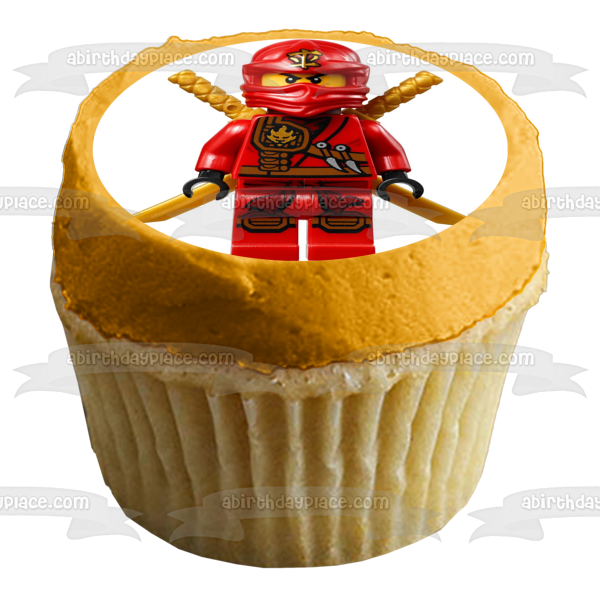 LEGO Ninjago Kai Red Ninja Edible Cake Topper Image ABPID00792