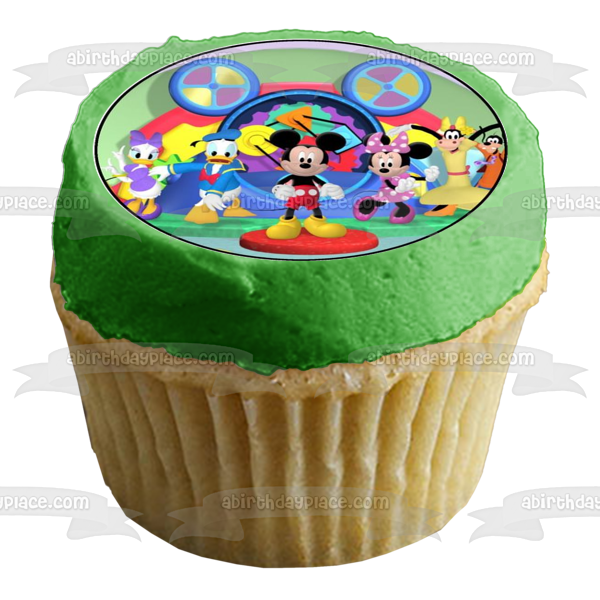 Imágenes de decoración comestible para cupcakes de Mickey Mouse y sus amigos, 12 unidades, ABPID53616 