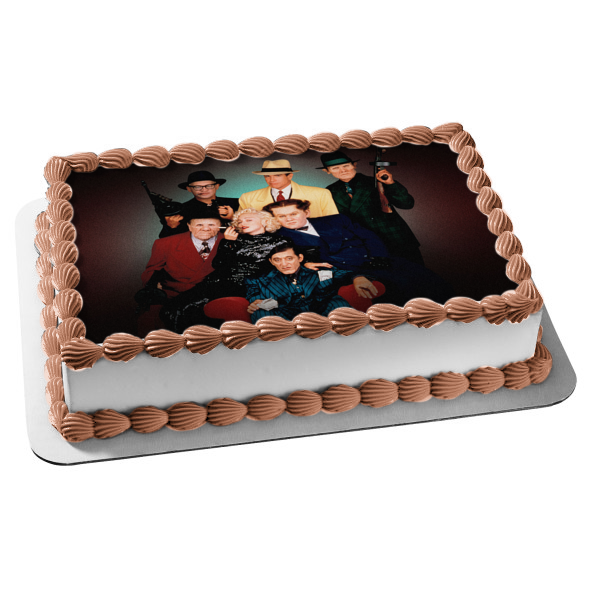 Dick Tracy Live Action Comic Book Movie Villains Edible Cake Topper Image ABPID53619