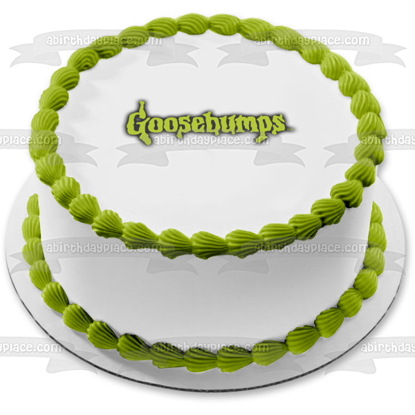 Imagen comestible para decoración de tarta con el logotipo de Goosebumps ABPID01500 