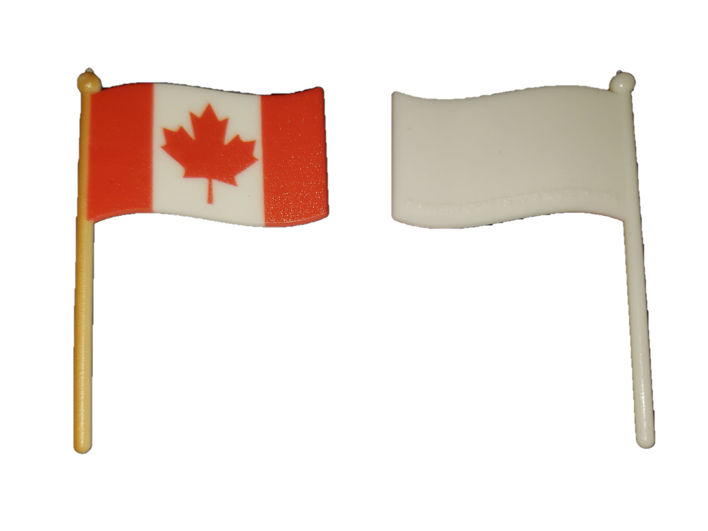 Selecciones para cupcakes con bandera canadiense (12 piezas)