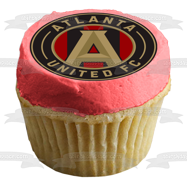 Imagen comestible para tarta con logotipo de Atlanta United Football Club Soccer ABPID01595 