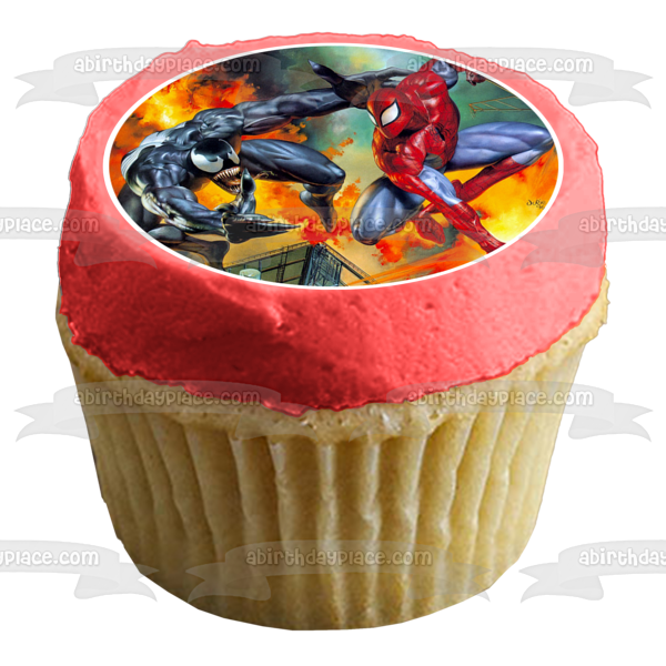 Imagen comestible para decoración de tarta de Spider-Man, Venom Fire, ABPID01690 