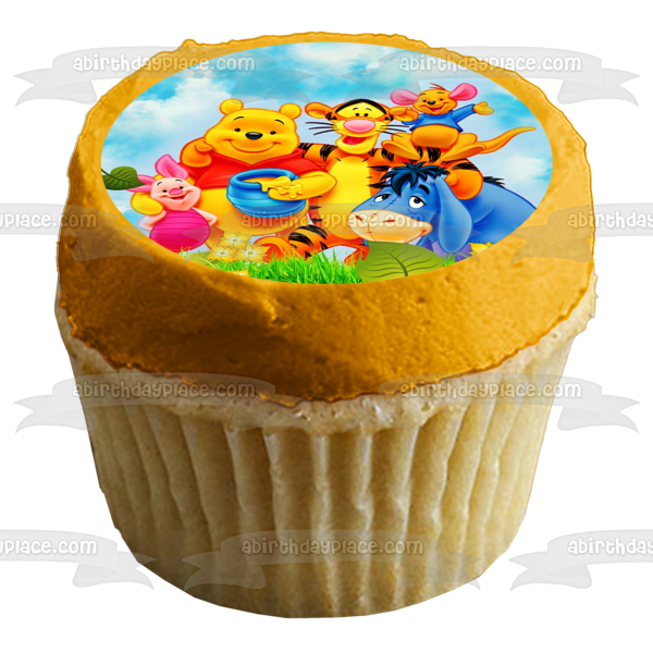 Winnie the Pooh Tigger Piglet Eeyore y Kanga adorno comestible para tarta imagen ABPID01692 