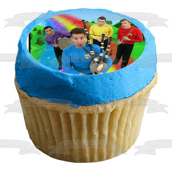 The Wiggles Logo Simon Emma and Anthony Edible Cupcake Topper Images ABPID05085