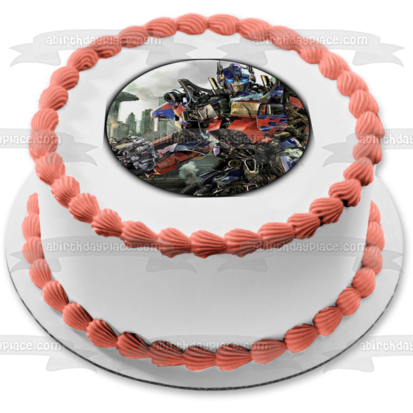 Transformers Optimus Prime Dark of the Moon Edible Cake Topper Image ABPID03266