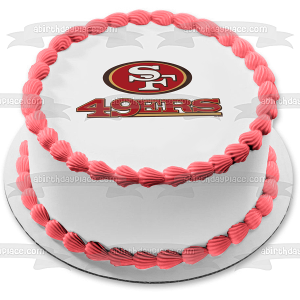 Imagen comestible para tarta con logotipo de los San Francisco 49ers de la NFL ABPID05230 