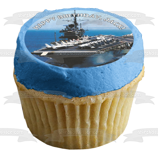 Connie Ship portaaviones US Navy decoración comestible para tarta imagen ABPID49764 