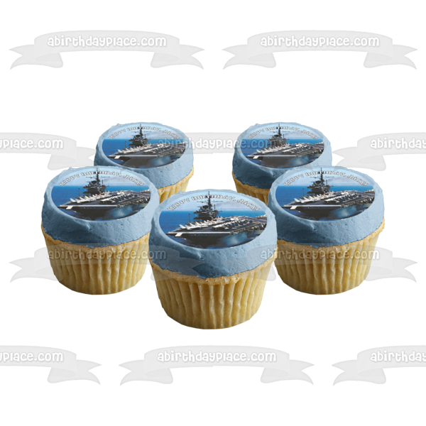 Connie Ship portaaviones US Navy decoración comestible para tarta imagen ABPID49764 