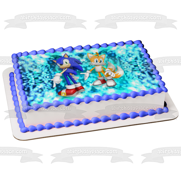 Sonic the Hedgehog Knuckles Edible Cake Topper Image ABPID49855