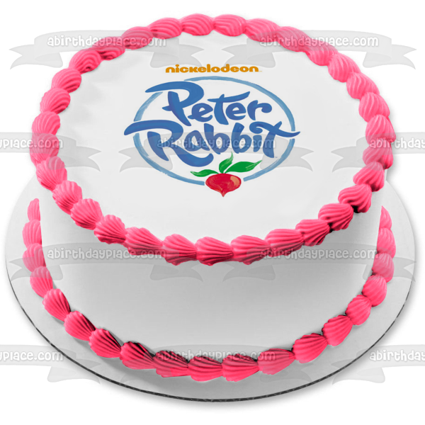 Peter Rabbit Logo Nickelodeon Edible Cake Topper Image ABPID03617