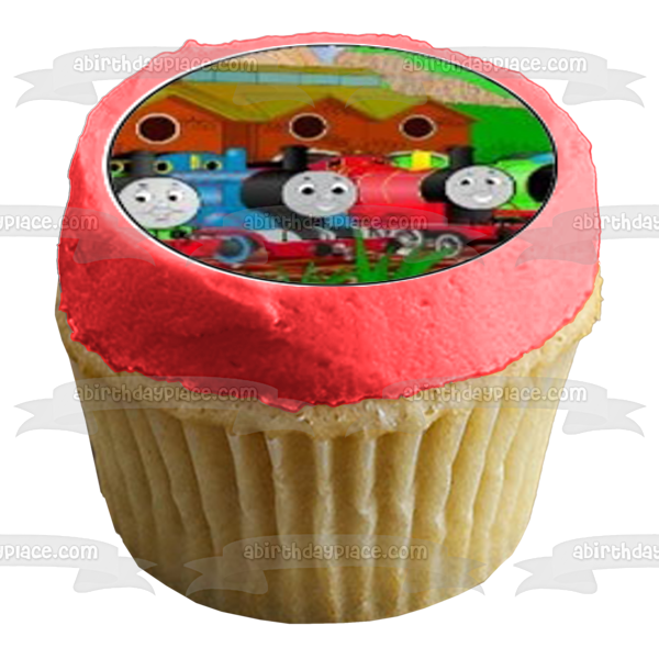 Thomas y sus amigos Percy James Edward Imágenes comestibles para cupcakes ABPID00243 