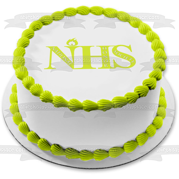 National Honor Society Nhs Logo Yellow Edible Cake Topper Image ABPID05549